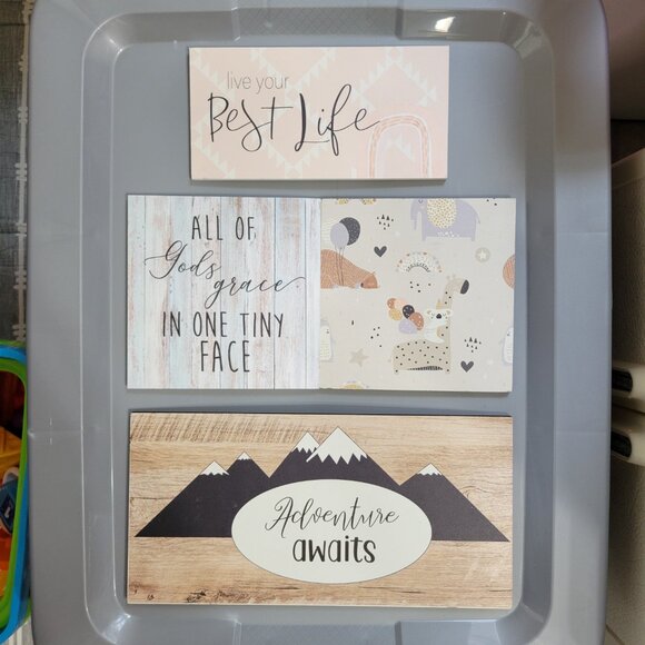 Kids Decor Reversible Signs - Picture 1 of 7